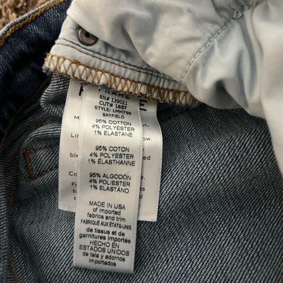 Frame Women’s L’Homme Slim 38 Jeans Denim Mom Apparel Casual Light Wash - Picture 3 of 9